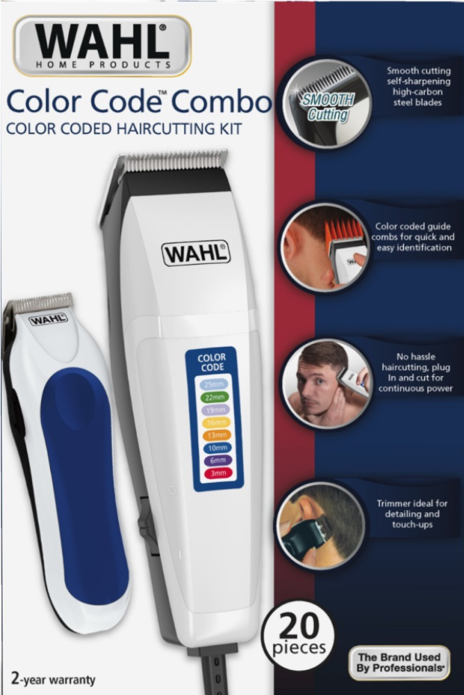 wahl haircutting kit color coded