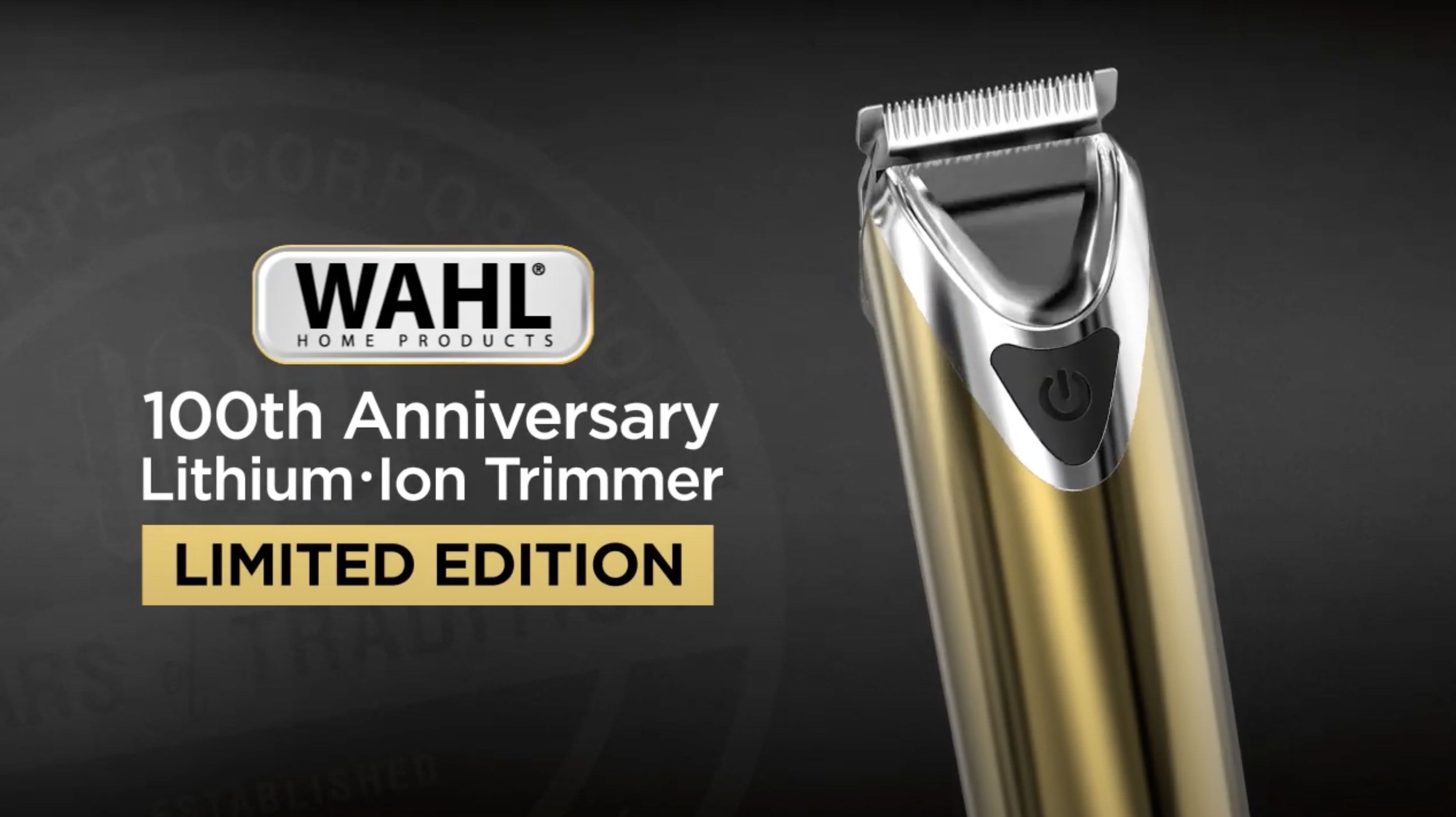 wahl 100th anniversary gold trimmer