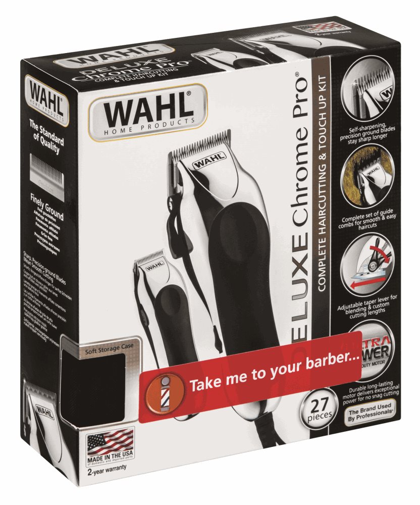 wahl cordless chrome pro clipper kit